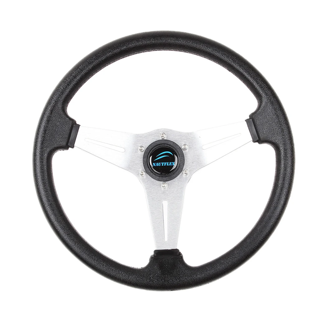 

Boat 3 Spoke Stainless Steel Steering Wheel W/ 3/4' Tapered, Dia 340mm
