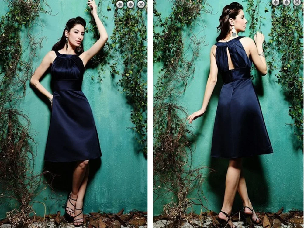 

vestido de festa de casamento 2020 a-line New Fashion Plus Size Brides Knee-Length short Bridesmaid Dresses party gowns