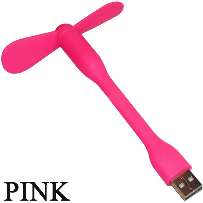 Горячая Распродажа USB вентилятор портативный съемный USB мини вентилятор для всех источников питания USB выход USB гаджеты - Цвет: Pink