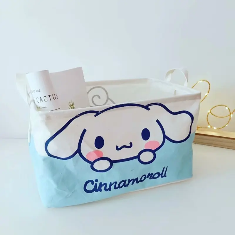 Мультфильм hello kitty My Melody Cinnamoroll Pom pomparin девушки косметическая коробка макияж вакуумные пакеты для одежды игрушка складная корзина для хранения в багажнике - Цвет: 3
