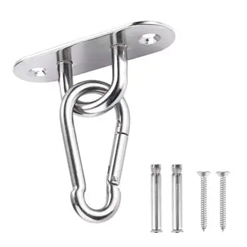 

Stainless Steel Suspension Hammock Mount Ceiling Hooks Bracket Trapeze Swing Kit Hangers For Hammock Aerial Yoga Hanging Chair 1
