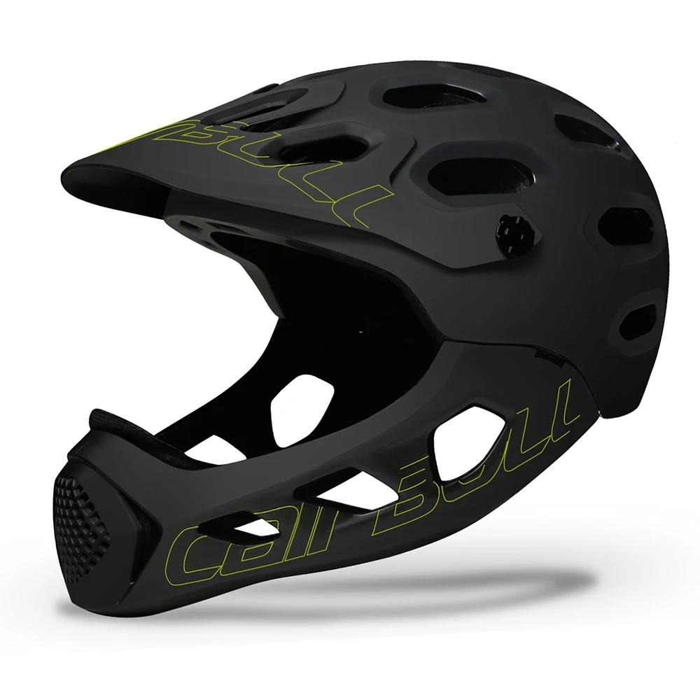 Cairbull, горный велосипедный шлем, мужской, полностью покрытый, MTB, вниз, холм, полный, лицевой шлем, Inte-mold TRAIL BMX, велосипедный шлем, ультралегкий - Цвет: 49 Black yellow