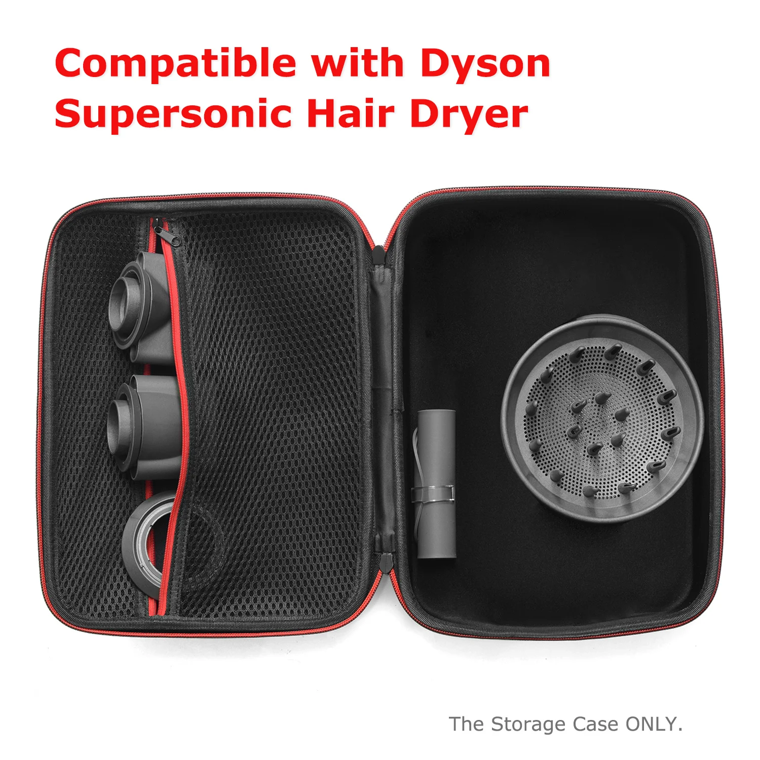 Hard Travel Portable Storage Case Compatible with Dyson Supersonic Hair Dryer Anti-scratch Dustproof Protection Organizer
