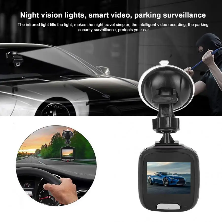 DVR камера 2.0in 1296P Автомобильный видеорегистратор с двумя объективами 170 градусов широкоугольный ips видеорегистратор ночного видения видеорегистратор автомобильные аксессуары