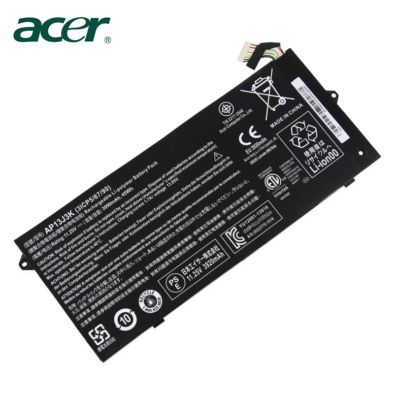Аккумулятор для ноутбука acer Chromebook C720 C720P C740 C720-2844 C740-C5U9 ZU12029-13020 11,25 V 45Wh AP13J3K AP13J4K