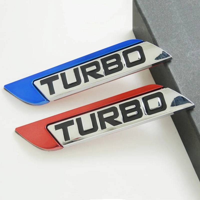 3D цельный Металлический корпус украшенный с Turbo Хвост Логотип Эмблема боковые