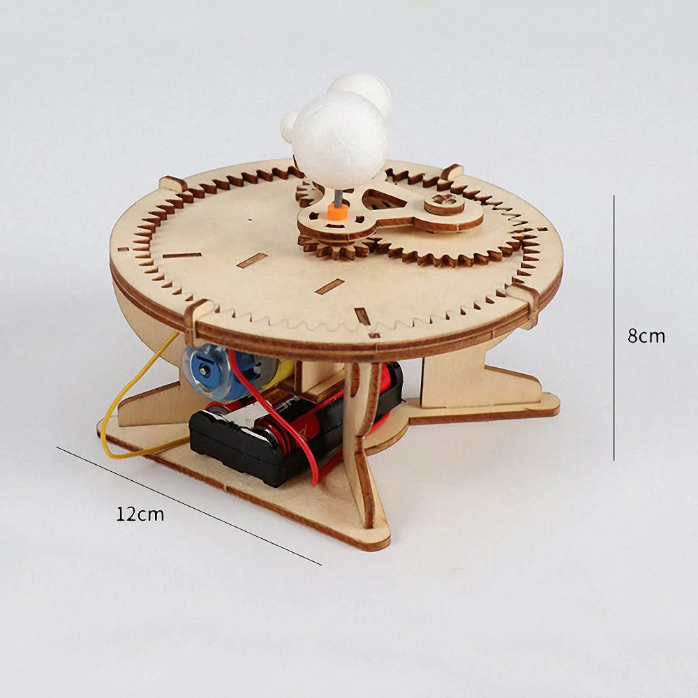 Монтессори DIY деревянная игрушка солнечная система Глобус солнце земля Луна система модель головоломки Развивающие игрушки для детей научный комплект