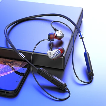 

Bluetooth Wireless Earphones Sports Headset Neckband in-ear Bass Sound Waterproof Headphone with Microphone