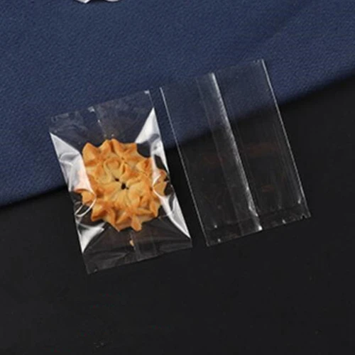 100pcs 5.5x8.5cm 100 шт прозрачные упаковочные пакеты для машины, чистые пищевые бисквиты, сделай сам, мешок для выпечки торта, украшение, подарочная упаковка для печенья, плоские полиэтиленовые пакеты - Цвет: 100pcs 5.5x8.5cm