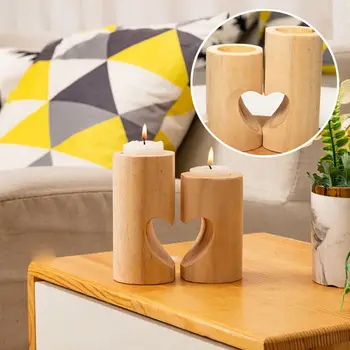 

Christmas Party Decor Candle Holder Table Romantic Home Decor Dinner Square Candlestick Dating Handmade Tea Candle Holder 2020