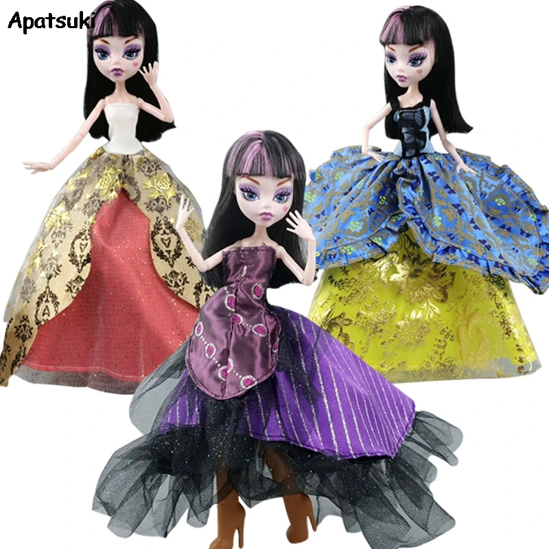 Игрушка сделай сам для детей косплей костюм куклы Monster High Цветочное платье наряды
