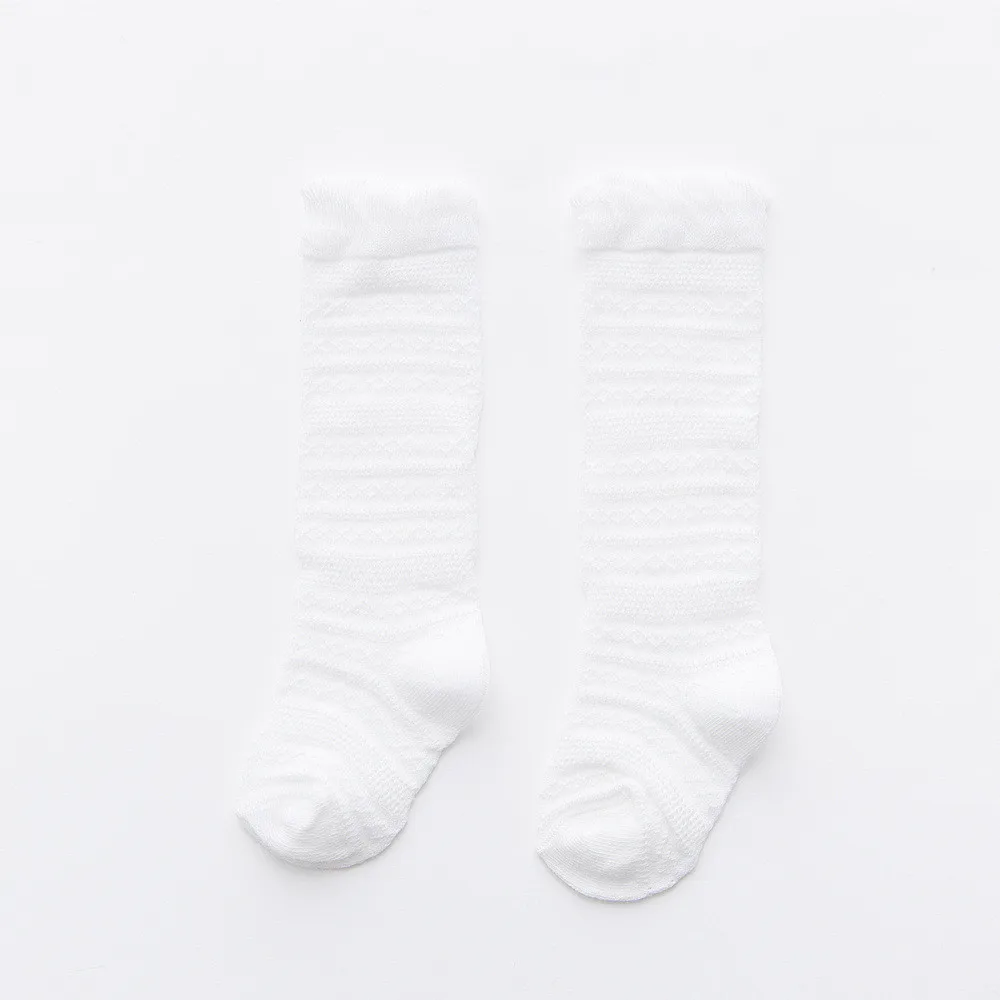 Детские летние хлопковые тонкие носки для кондиционирования воздуха цветные сетчатые носки для новорожденных мальчиков и девочек