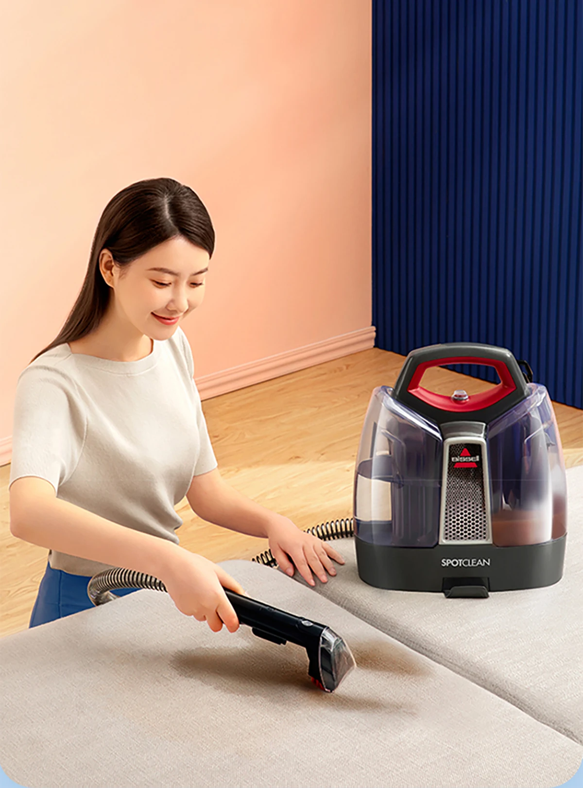 Bissell – Nettoyeur Vapeur À Main Pour La Maison, Machine De Nettoyage À  Aspiration Intégrée Pour Rideau De Canapé Et Tapis, Aspirateur De Voiture -  Intelligent Télécommande - AliExpress