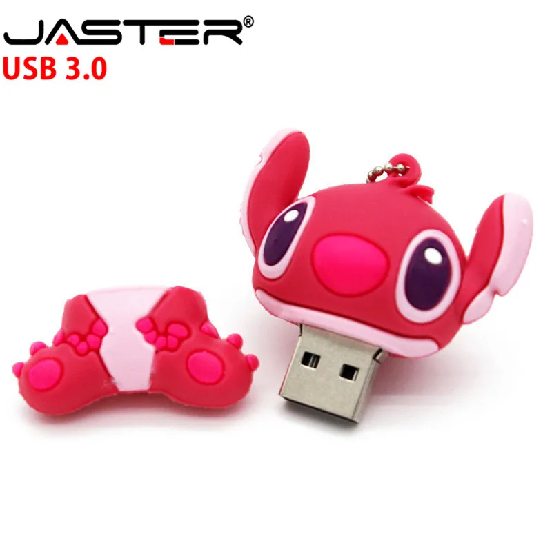 JASTER 3,0 креативный мультфильм Ститч USB флеш-накопитель Подлинная Флешка 4 ГБ 8 ГБ 16 ГБ 32 ГБ 64 Гб карта памяти, Флеш накопитель u диск