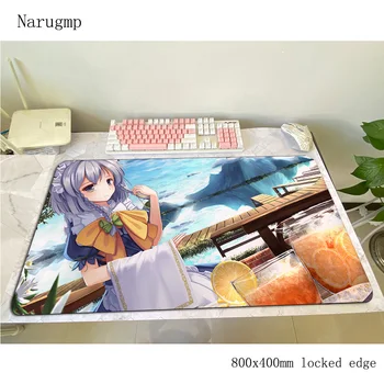 

Sakuya Izayoi padmouse 80x40cm gaming mousepad game Mass pattern mouse pad gamer computer desk cute mat notbook mousemat pc