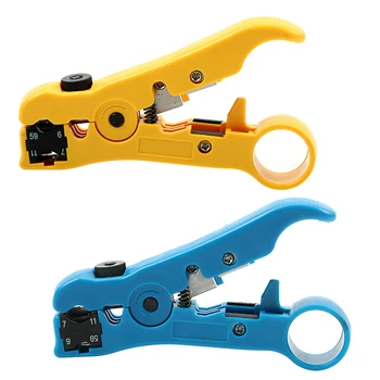 

Multi-functional Electric Stripping Tools for UTP/STP RG Cat5 Cat6 Cutter Striper Cable Wire Pliers for Network