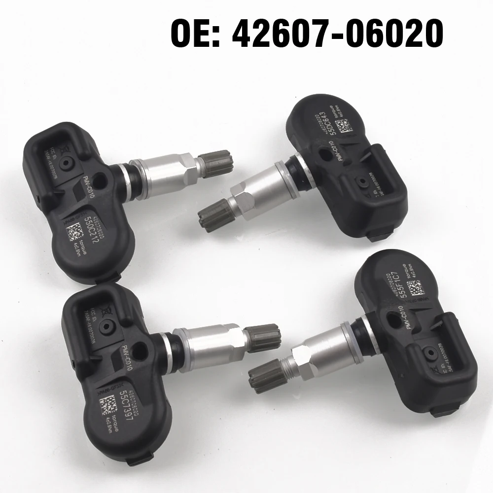 Car Tire Pressure Monitor Sensor 4 PCS TPMS For Lexus IS250 ES300h NX GS LS RC RX