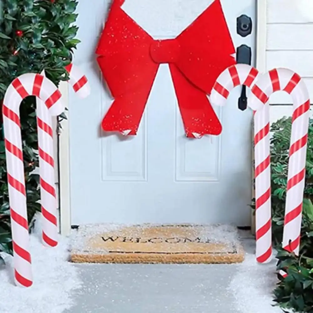 

Christmas Inflatable Candy Canes Christmas Decoration Candy Cane Balloons For Party Home Merry Christmas Tree Decoration