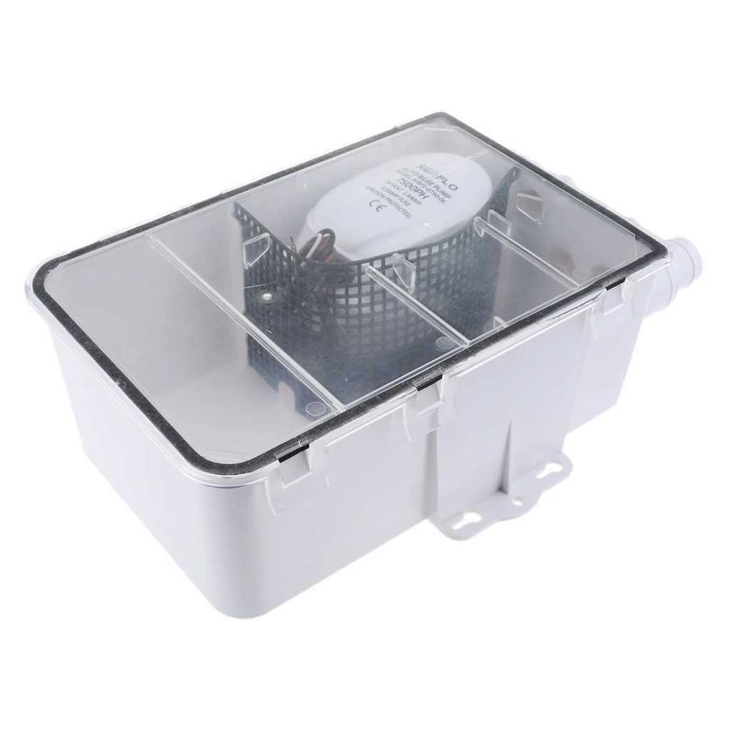 Shower Sump Pump System, 600 GPH Model, 24-Volt, Standard Box, 3/4-Inch Interior Diameter Outlet Hose