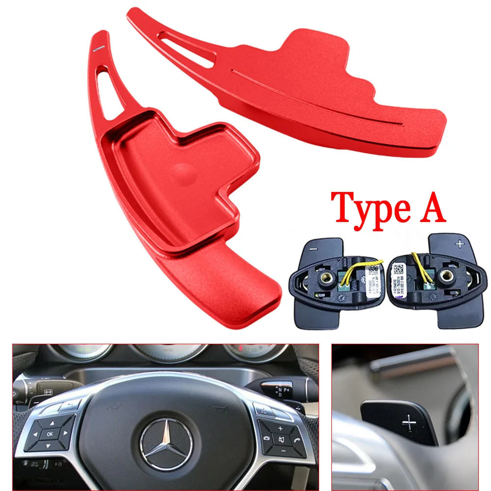 For Mercedes Benz A B Class W447 W176 W246 MB SLK R172 CLA C117 GLA X156 Car  Steering Wheel Paddles Shifter Extender Accessories - AliExpress