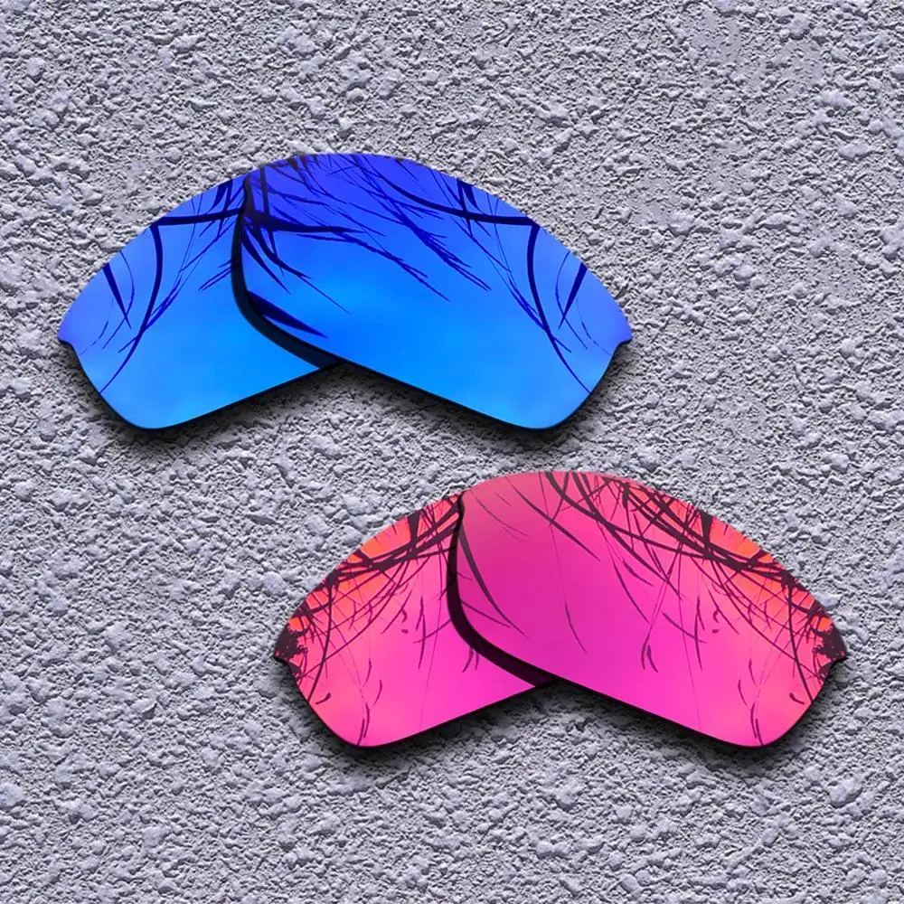 Purple-Purple Red 2 пары Поляризованные замена линз для Oakley Бронежилет солнечные очки к куртке-несколько вариантов - Цвет линз: Purple-Purple Red