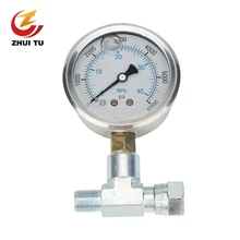 Cheap 1PC High Pressure Airless Sprayer Pressure Gauge Tee Pipe Coupling Barometer Paint Spraying Machine Pressure Display Universal Cheap 1PC High Pressure Airless Sprayer Pressure Gauge Tee Pipe Coupling Barometer Paint Spraying Machine Pressure Display Universal