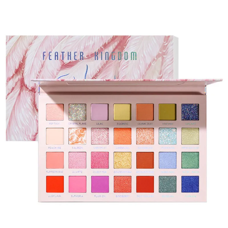 

Pudaier 28 Color Eyeshadow Palette Matte Pearl cosmetics makeup Waterproof Easy to wear eye shadow professional makeup full