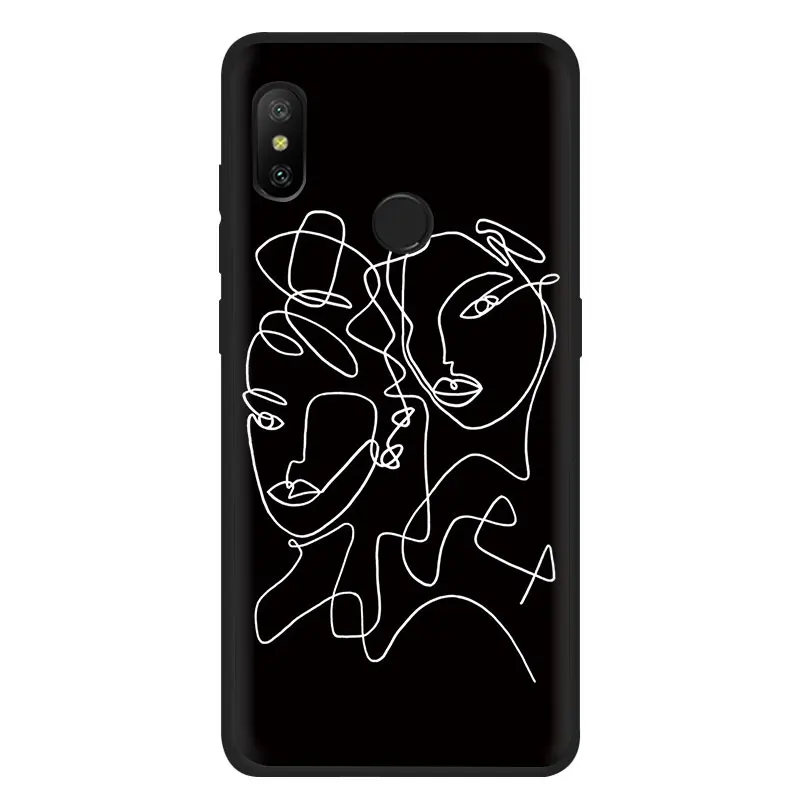 B3 Арт абстрактные линии Мягкий ТПУ чехол для телефона Redmi K20 4A 4X5 6 5A 6A 7 Go Note 5 6 7 8 Pro - Цвет: B3