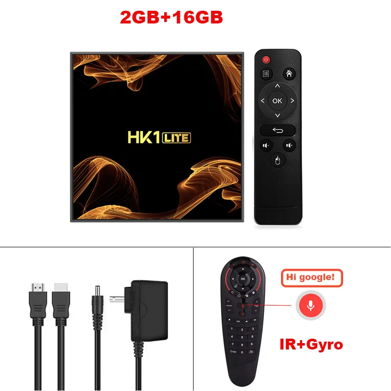 2GB16GB Add G30 HK1 LITE Смарт ТВ приставка Android 9,0 RK3228A четырехъядерный 2 Гб 16 Гб Отт бокс 2,4G wifi 4K HD медиаплеер Поддержка Netflix Google плеер - Цвет: 2GB16GB Add G30