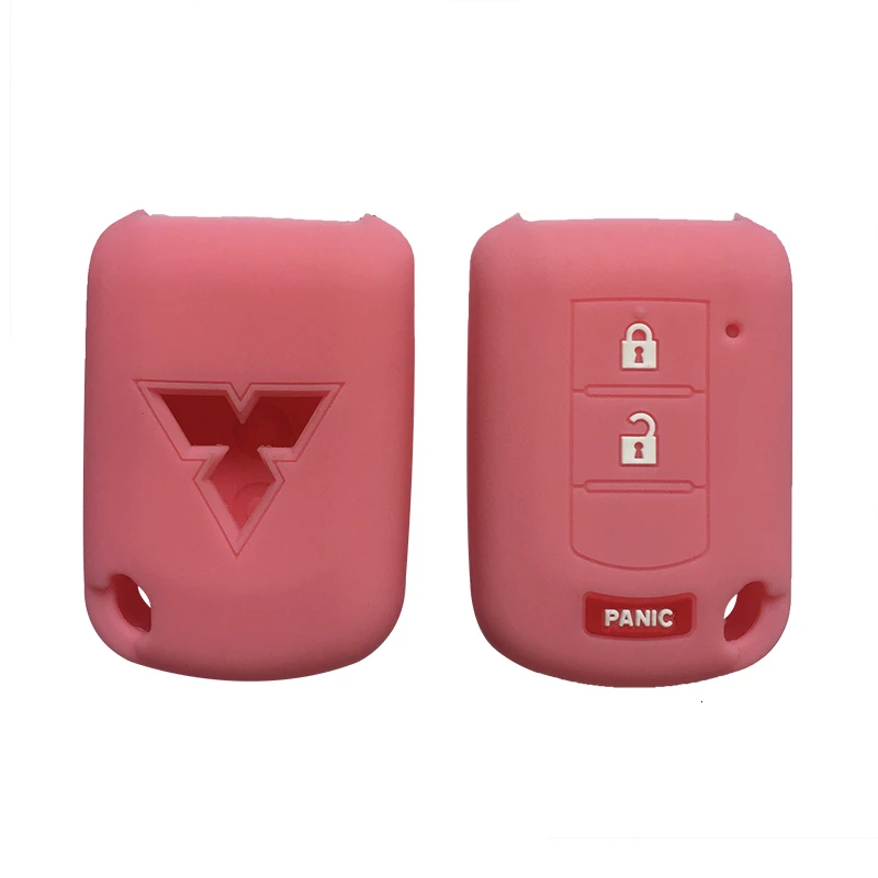 Silica Gel Car Key Cover Case For Mitsubishi ASX Outlander Lancer EX Galant Pajero Mirage Grandis 3 button key case,key case cover