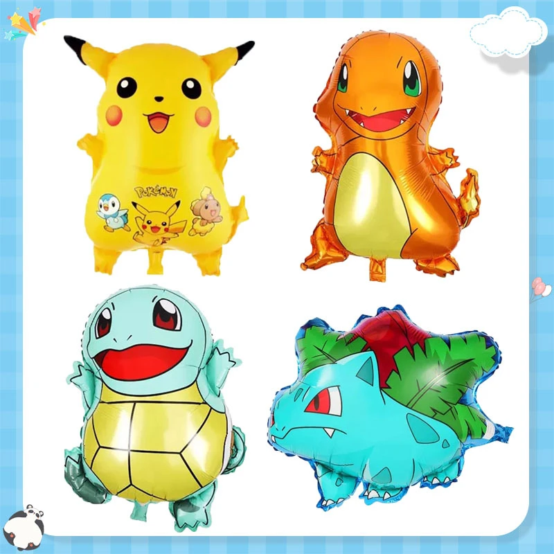 1個ポケモンピカチュウゼニガメフシギダネヒトカゲテーマパーティー子供の誕生日ラテックスバルーン装飾 子供のおもちゃ カートゥーンハット Aliexpress