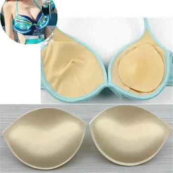 

1 Pair/Lot Women Intimates Accessories Triangle Sponge Swimsuit Breast Push Up Padding Chest Enhancers Bra Foam Insert A to C