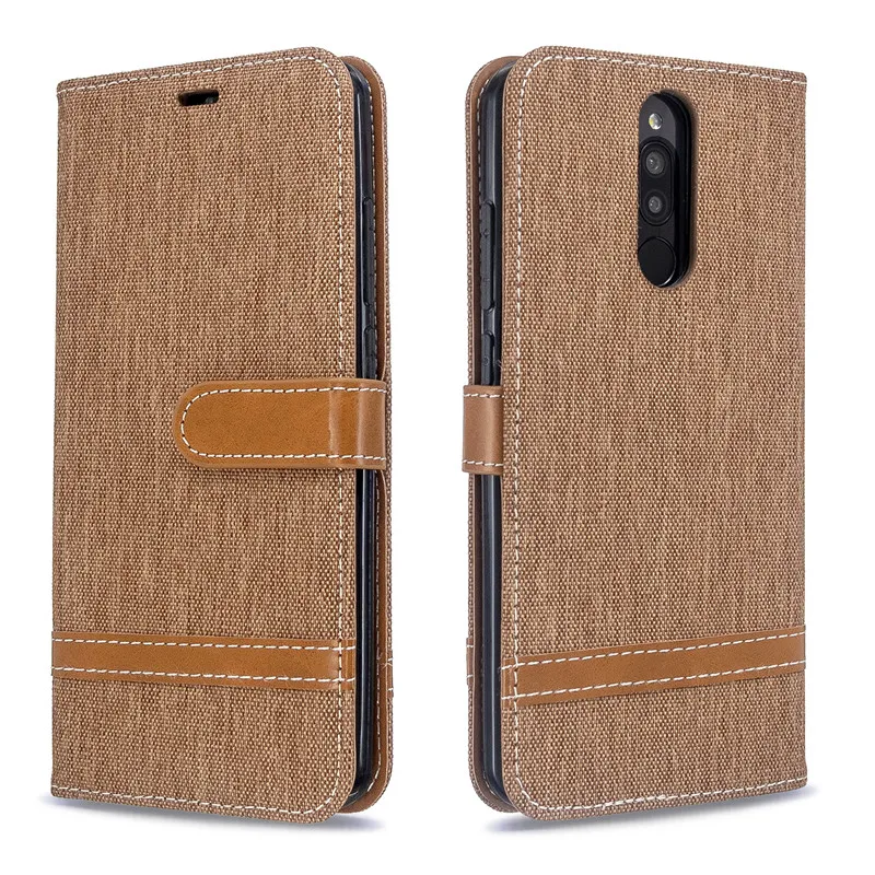 Чехол книжка из искусственной кожи для Xiaomi Redmi 8 8A с подставкой|Бамперы| |
