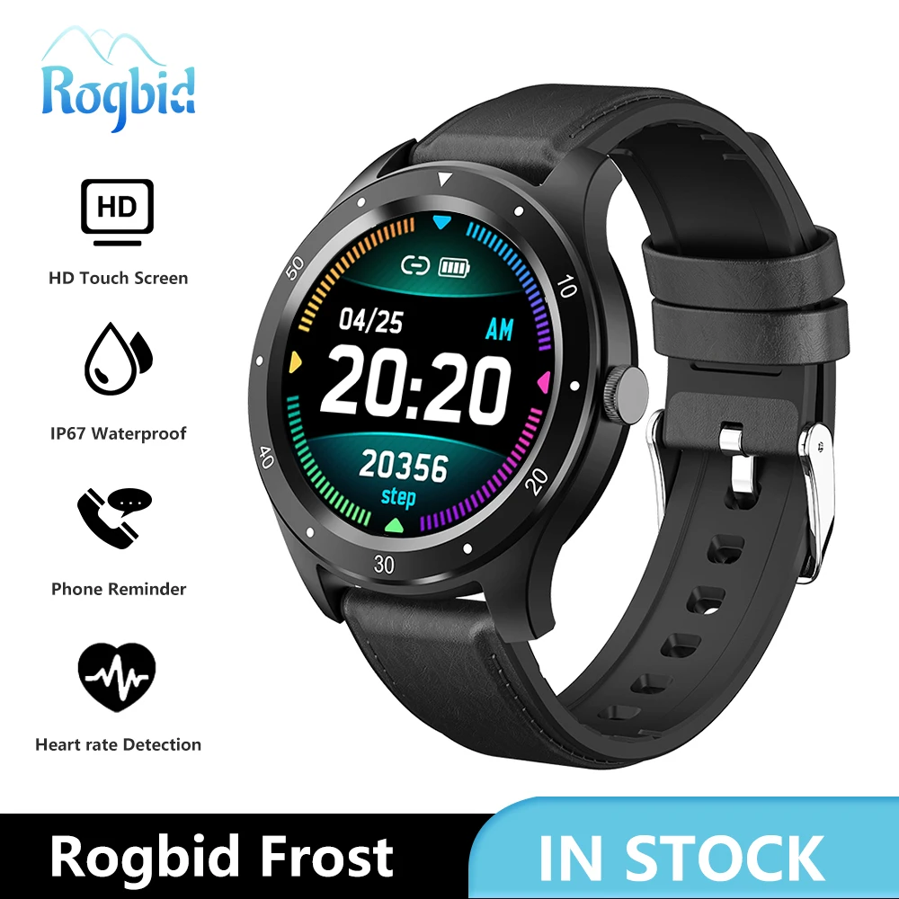 

Rogbid Frost Smart Watch 2020 Waterproof Heart Rate Monitor Bluetooth Activity Tracker Fitness Smartwatch Men For IOS Android