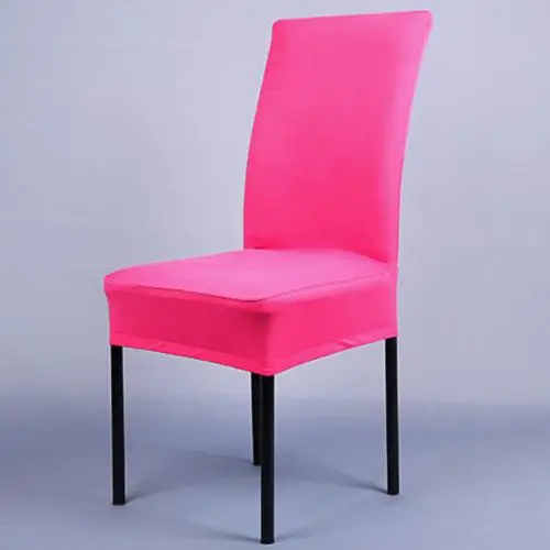 Rose Red Растягивающийся съемный чехол для стула в столовой из спандекса, защитный чехол, товары для дома и отеля - Цвет: Rose Red