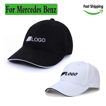 

For car logo emblem baseball cap Peaked caps sunhat for sports hat chapeau car headdress auto Accessories for Mercedes benz AMG