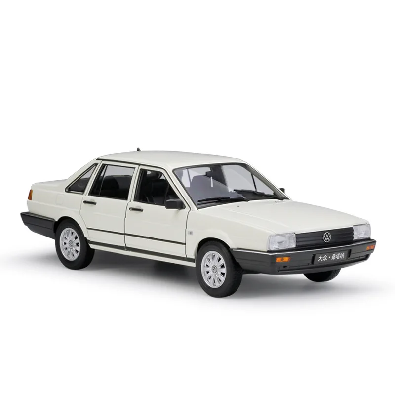 

1/18 Volkswagen Santana Alloy Diecast Model Cars Static Simulation Miniature Cars Metal Mini Car Collection Toy Home Decorations
