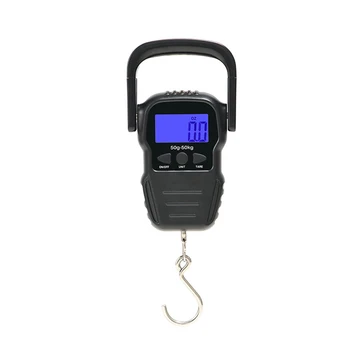

50kg Tool Hanging LCD Display Digital Scale Kitchen Luggage Weight Fishing Electronic Multi Functional Portable Handheld Home