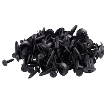 

50Pcs Plastic Rivets Retainer Clips 8mm Hole Dia for Car Bumper Fender