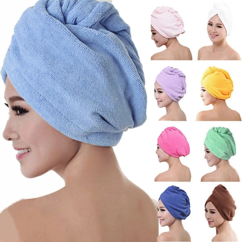 Dry Hair Cap Swimming Towel Rapid Drying Absorbent Turban Wrap Soft Shower Hat