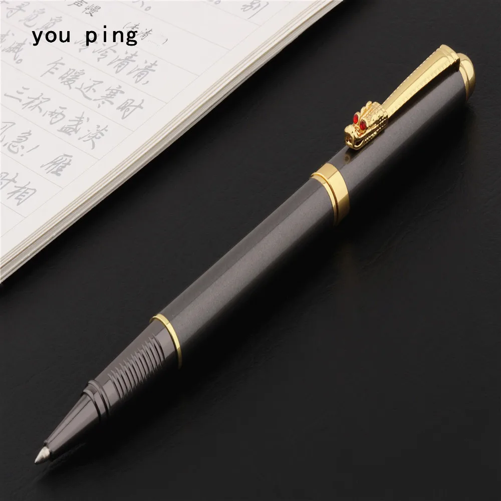 Luxury Pen High Quality 056 Dragon Hook Gray Business Office Rollerball