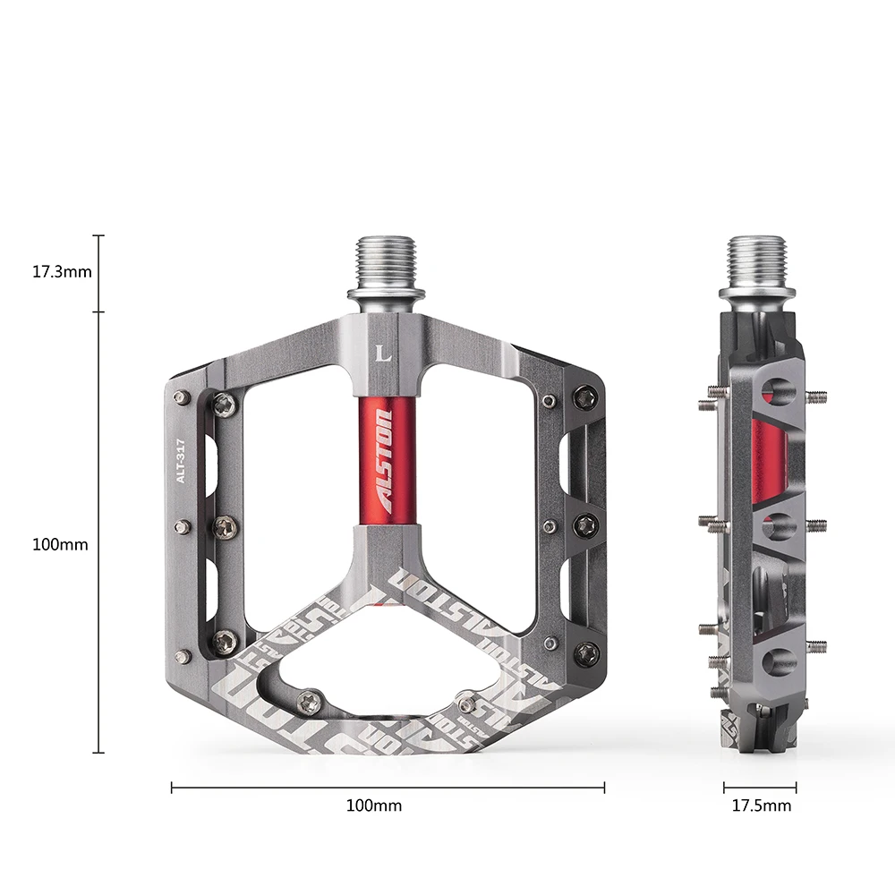 Ansjs Beauty Star Bike Pedals Bicycle Pedals 9/16 Inch Spindle Universal Cycling Pedals Aluminium Alloy Lightweight Bike Pedals