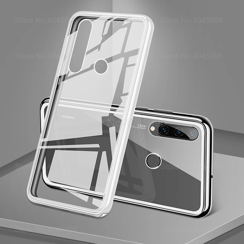Silver 360 магнитный чехол для huawei p30 lite, передний задний стеклянный чехол для huawei i p30 lite p 30 светильник 30 lite, закаленное стекло с магнитом, крышка - Цвет: Silver