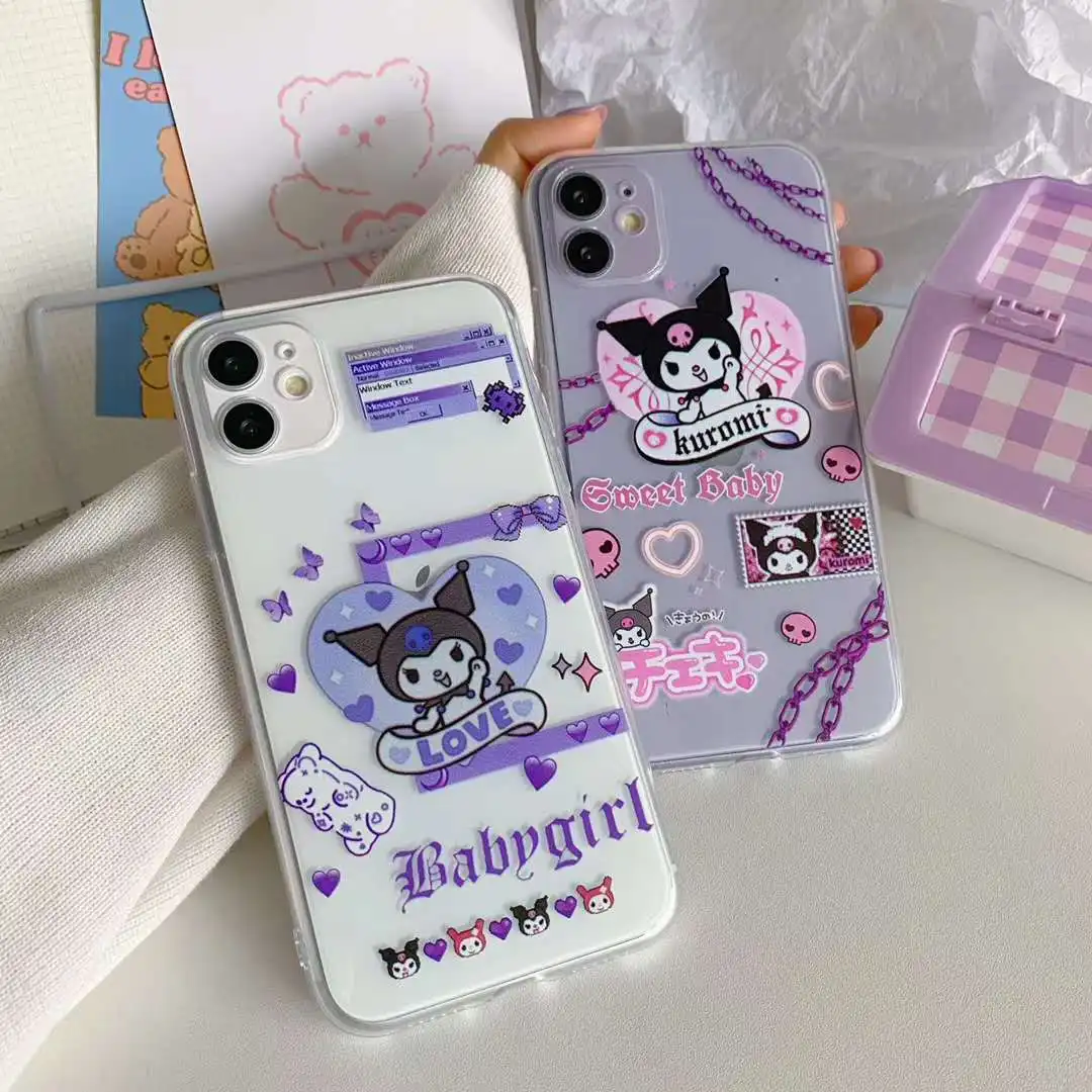 Kuromi My Melody Anime Soft TPU iPhone Case