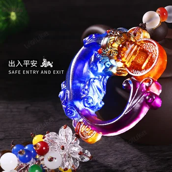 

Car pendant jewelry car interior decoration glass hanging ornaments safe character car pendant CD50 Q02
