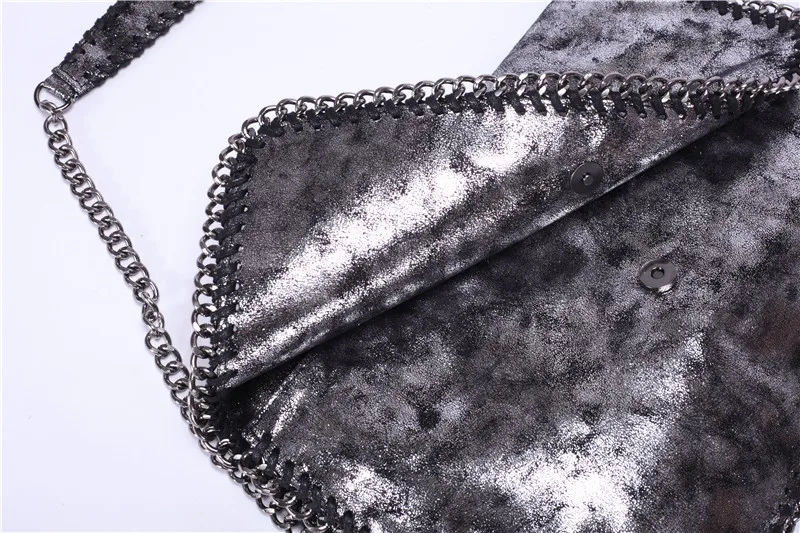 Роскошная шикарная крутая сумка на цепочке, Высококачественная ПВХ сумка через плечо, известный бренд, женская сумка-мессенджер, модная сумка на плечо
