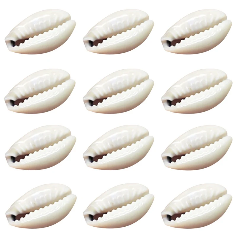 

50Pcs DIY White Sea Shell Cowrie Cowry Charm Beads Beach Jewelry Accessories for Women Earrings Bracelet Necklace Accessories