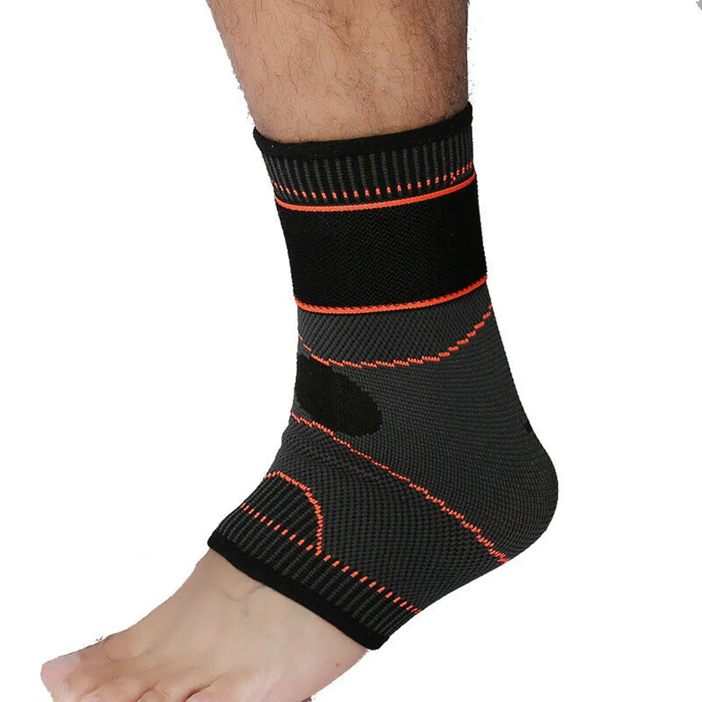 

1pc Outdoor Elastic Bandage Running Support Sport Pain Relief Adjustable Compression Protective Ankle Brace Safety Foot Wrap
