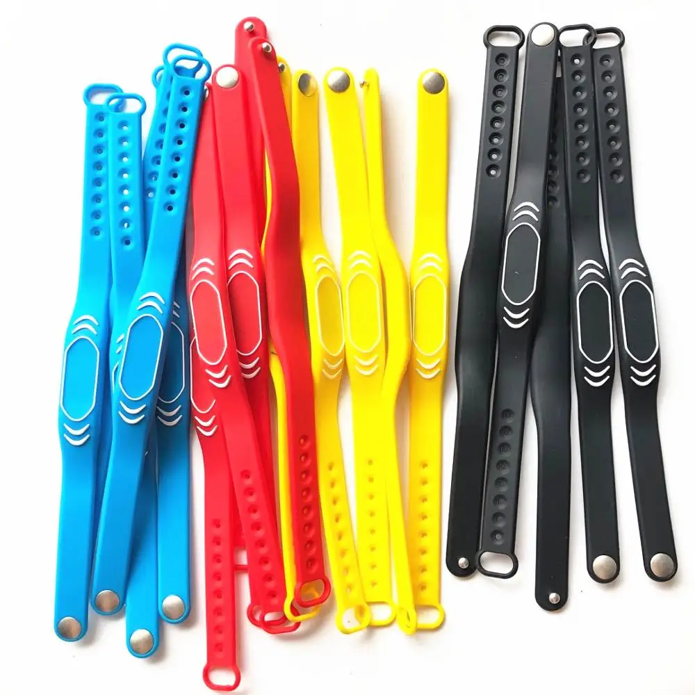 

125khz RFID EM4100 TK4100 Wristband Bracelet ID Card Silicone RFID Band Read Only RFID Wristband Access Control Card 5PCS/LOT