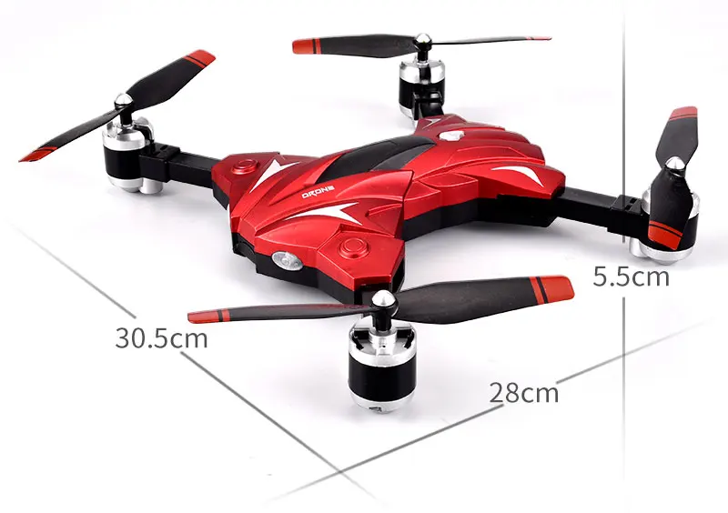 RC беспилотный летательный аппарат с Камера HD и поддержкой Wi-Fi FPV RC Квадрокоптер с режимом headless складной Дрон удержания высоты 1080P Камера селфи Дрон
